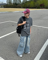Logan Denim Cargo Pants(Light Blue)