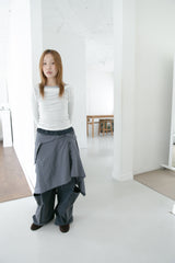 drape boat neck top(3colors)