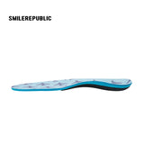 SMILEREPUBLIC Blue Arch Support Insoles with EVA Cushioning and TPU Support, Breathable Comfort Inserts for Sneakers