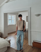 Ice Curved Wide Denim