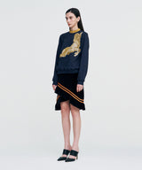 Double Rib Sweatshirt - Dall Sheep _ NAVY