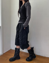 Onz Stitch Multi-Pocket Bermuda Pants