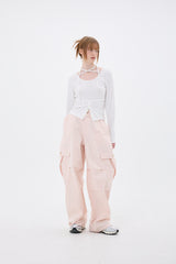 LUNA WIDE PANTS / PINK