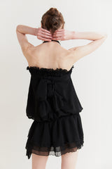 ANGEL HOOK DRESS black