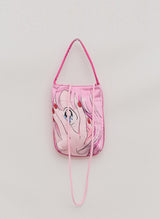'& SPEAK LOVE WAITS' ANIMATION 2-WAY BAG PINK