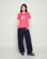 25FW WOMAN AC ベアハートショートスリーブ ホットピンク
