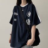 Patterned トラックライン半袖T