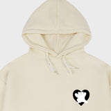 [UNISEX] ベアハートバックプリントフーディー