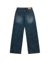 26SS レディース セミブーツカット ウォッシュデニムパンツ