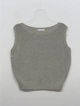 Nana See-through Round Neck Vest