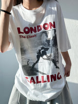 Michael Tattoo Lettering Boxy Fit Tee 3color