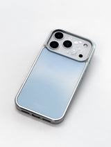 Misty Glossy Blur Silver MagSafe iPhone Case