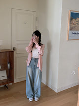 #ベリーシアーサッカーチェック長袖シャツ(3color)