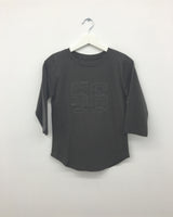 ソリッドラグラン3/4スリーブTシャツ (4color)