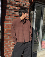 マーリンクロップチェックシャツ