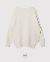 #Cozy Hairy Pastel Wool Loose Fit Knit (5color)