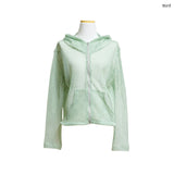 (2color) Chibi Mesh Hood Zip-Up