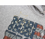 American Vision Crop Hoodie T-shirt 232790404