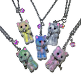 ギャングスターマーブルキャットネックレス (5color)