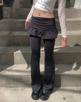 Rolly skirt pants