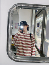 No.1130 C stripe loose T (4color)