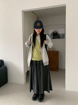 ヒムカフリルバンディングロングスカート