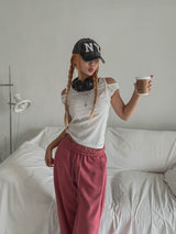 Chief double strap ribbed sleeveless