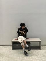 スウィート セミクロップ ショートスリーブ Tシャツ 6C