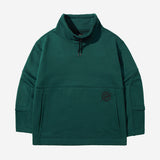 Cotton Napping Turtle String Sweat Shirt - GREEN