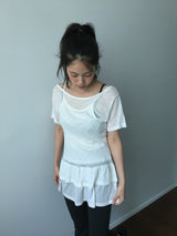 Silk Layer Frill sleeveless (2color)