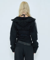 2WAY HOODED MUFFLER KNIT