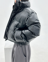 GLOSSY PEARL SHINY NUPSI SHORT PADDING - 2 COLOR