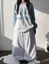 ishishiku Basic Wide Long Pants 2 SIZE 3 COLORS