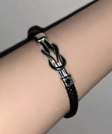 S.STEEL スターライト ノット レザー ブレスレット