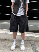 Nylon Wide Half Pants