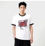 Essential Standard Short Sleeve Ringer T-shirt Union Horse White