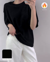 Hatta Over Fit Fleece-Lined T-shirt