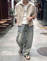 [Unisex] リネンクロップチェックシャツ ver.2(3color)
