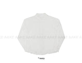 (Brushed) MILK FRILL SHIRT