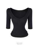 Suzy 3/4 sleeve top (4color)