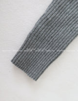 V-neck Knit Sleeveless Cardigan Set