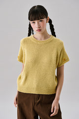 Mini Flower Short Knit [Yellow]