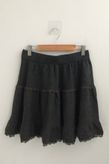 vintage knit lace skirt