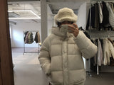 Wellon High Neck Hooded Padding (2color)