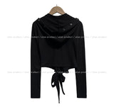 Poning Wrap Hooded Cardigan