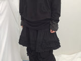 Double ribbon knee-point pants