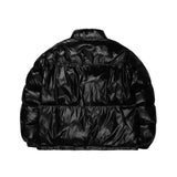 GLOSSY PADDING JUMPER  - BLACK