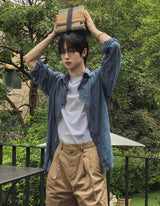 サンズスリットレイヤード半袖Tシャツ