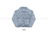(WOOL) HEAVY CRAFT KNIT CARDIGAN