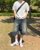 リベットダブルニーバミューダパンツ